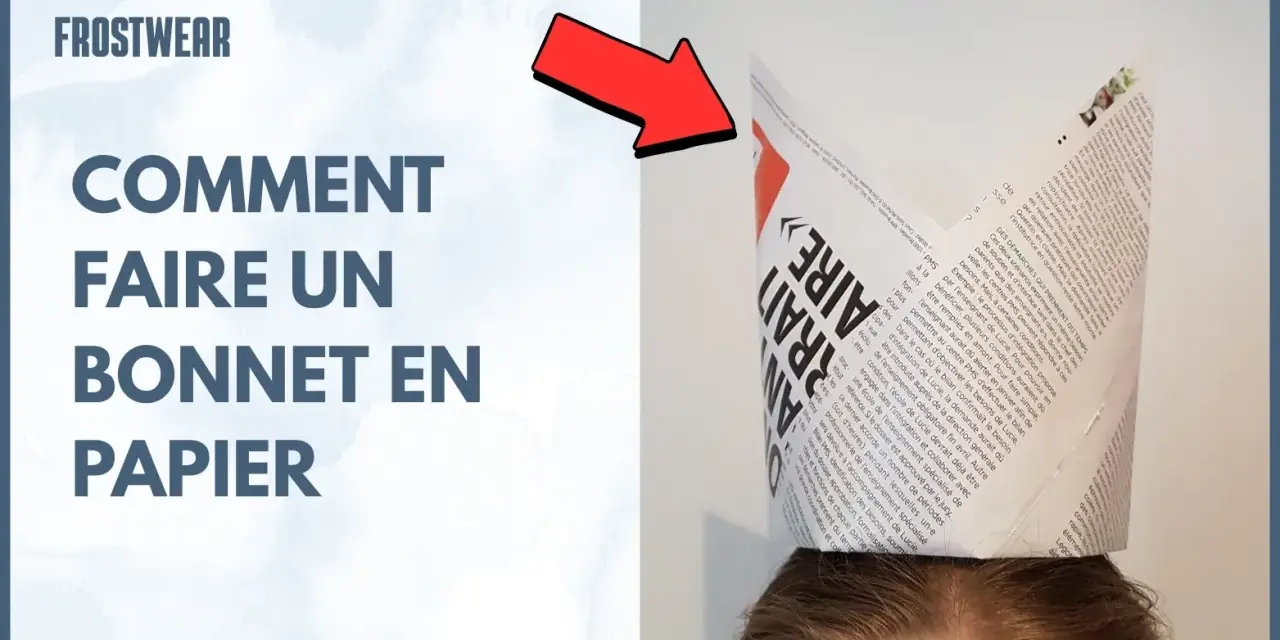 Un bonnet en papier fait maison, parfait pour un patron bonnet couture gratuit.